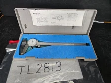 MITUTOYO #505-627-50 8" .001" WHITE DIAL CALIPER W/CASE JAPAN (TL2813)