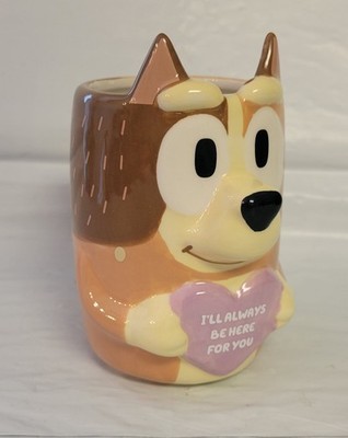 Zak Designs Bingo Bluey Valentine Mug Figural Shape 13oz ''Always Be Here For You