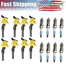 Set of 8 Spark Plug and Ignition Coil for Ford Crown Victoria Lincoln 4.6L DG508