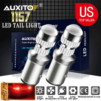 AUXITO Red Color 1157 7528 2357 BAY15D LED Brake Light Bulb or Tail Stop Lamp