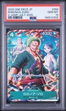 2025 ONE PIECE JAPANESE PROMOS V JUMP-JULY 2025 #094 RORONOA ZORO PSA 10