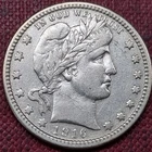 1916 D Barber Quarter 25c AU Almost Uncirculated #100237