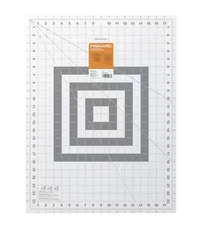 Fiskars Self-Healing Double-Sided Cutting Mat Gray 18" x 24" Cutting Tool Quilt
