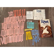VTG Plastic Swing Arm Permanent Rollers Hair Curlers Perm Rods Lot Rave Pantene