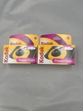 Kodak Power Flash Single Use Camera 27 Exp ISO 800 Flash Exp 07/2025 – Sealed X2