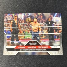 2025 Topps Now WWE The Rock John Cena Travis Scott Card 27 Elimination Chamber