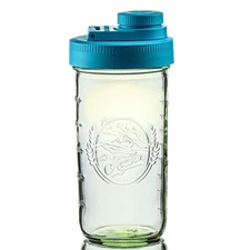 Brewing America Mason Jar Drinking Cup Pint and Half Drinking Lid and Azure 2...