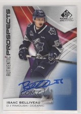 2019-20 Upper Deck SP Game Used CHL Edition Blue Isaac Belliveau #73 Auto n1u