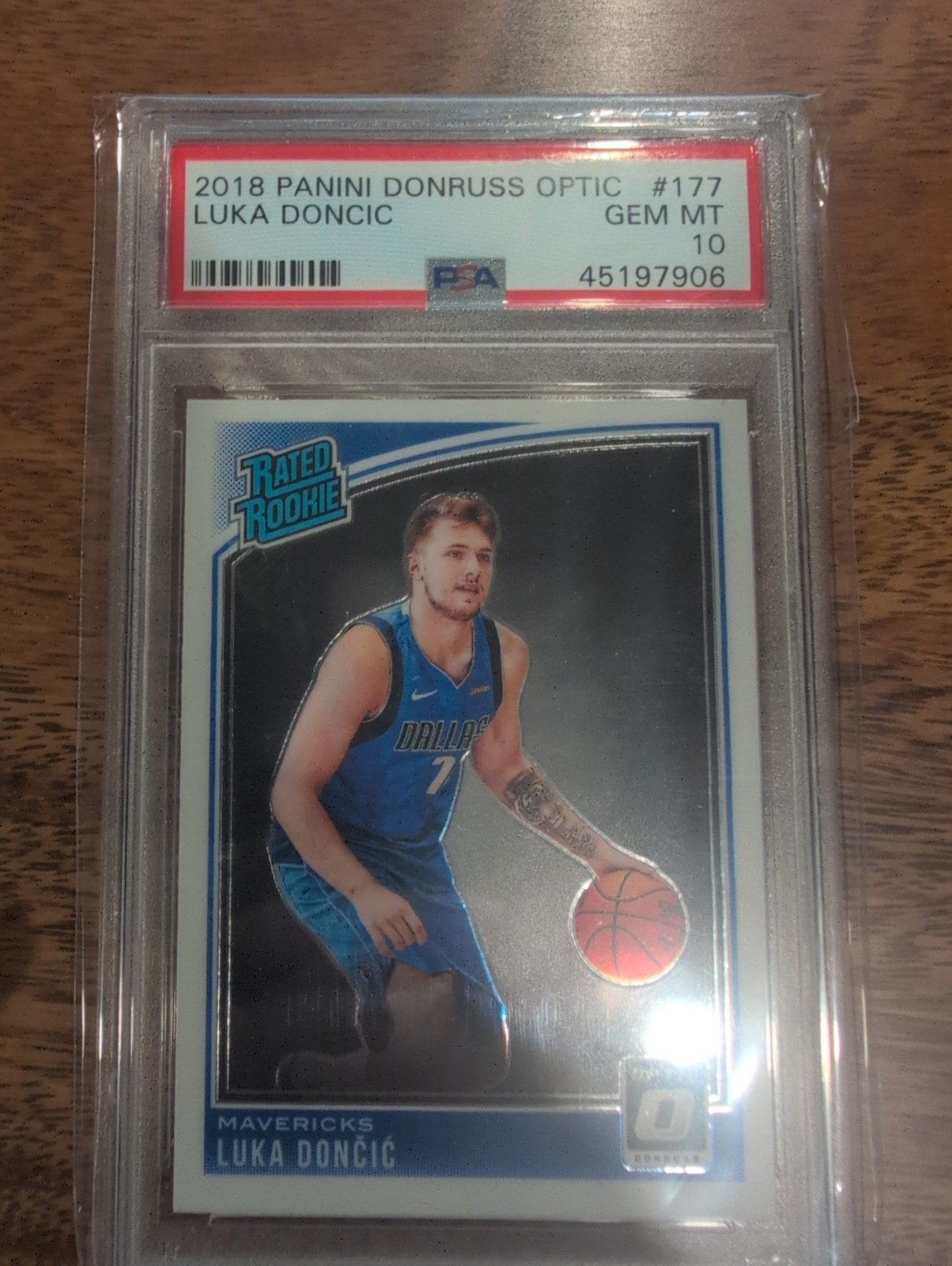 2018 Panini Donruss Optic Luka Doncic Rated Rookie #177 PSA 10