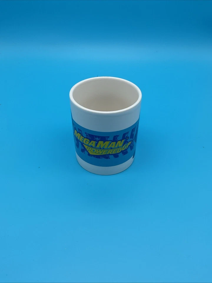 Rare mega man Powered Up white coffee mug - Image 2 of 4