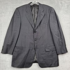 Ermenegildo Zegna Trofeo Blazer Mens 52 Gray Wool 3 Button Sport Coat Jacket 42