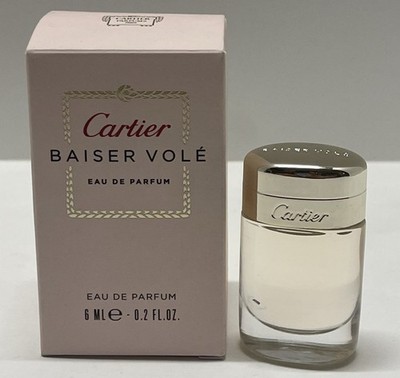 BAISER VOLE * Cartier 0.2 oz / 6 ml Mini Eau De Parfum EDP Women Perfume Splash