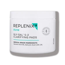 60 Count Skin Cleaning Wipes with Glycolic and Salicylic Acid for Clear Skin