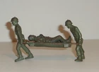 MARX  60 mm ARMY MEDICAL GI STRETCHER TEAM & WOUNDED SOLDIER