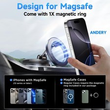 Car Phone Holder for Magsafe 78 LBS Strongest Suction  2400gf Magnetic 360...