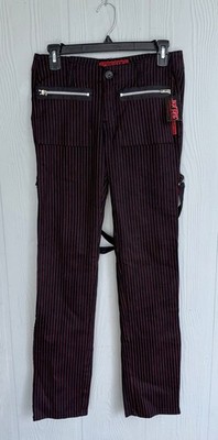 TRIPP NYC BONDAGE PANTS, HOT TOPIC, 2004, STRAPS, ZIPPERS, JR. SZ. 5, SWEET!