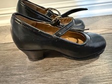 Creaciones Everest girls dance flamenco shoes hand made in Venezuela 6.5"