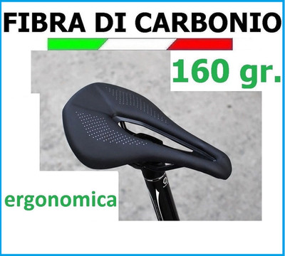 SATTEL CARBONFASER + 3D COMFORT GEL 160g RENNRAD MOUNTAINBIKE 240x145/155