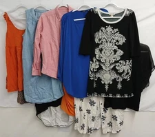 Size Large casual & dressy blouse tops short & long sleeve 10 Lot