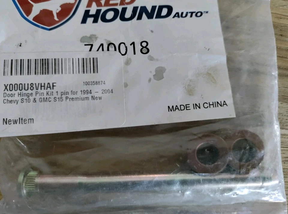 Kit de pasador y buje de bisagra de puerta Red Hound 740018 Chevy S10 / GMC 1994-2005 Foto 4 de 4