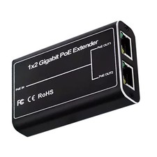Gigabit POE Extender 1 to 2 1000mbps IEEE802.3af/at 30W High Power DC44V-55V