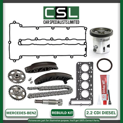 MERCEDES-BENZ VALENTE VIANO OM651 TIMING CHAIN KIT HEAD GASKET OIL PUMP REBUILD