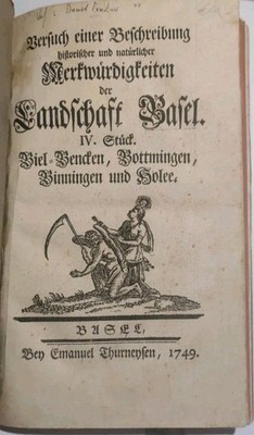 Sehenswürdigkeiten der Landschaft Basel - Bruckner / Signatur 1749 - Erstausgabe