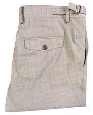 Politix Slim Stretch Kurt Plaid Grey/Blue Dress Pants #dresspants #plaid W32 L34