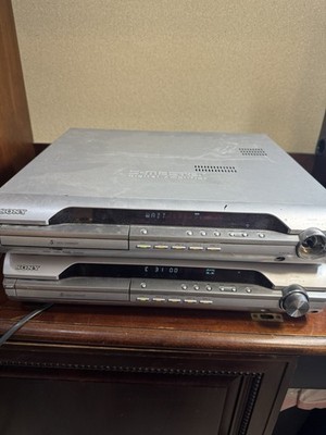2 Sony DVD 5 Disc Changer S-Master Amplifier Receiver DAV-DX155 Home Theater