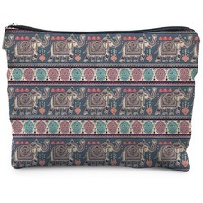 Bohemian Elephant Makeup Bag - Ethnic Indian Elephant Cosmetic Bags - Toiletr...