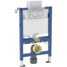 Image of Geberit 820mm Duofix Wall Hung WC Frame Dual Flush Plate & Concealed Cistern