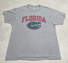 University Florida Gators T Shirt Mens Gray Short Sleeve Champion Authentic Ncaa