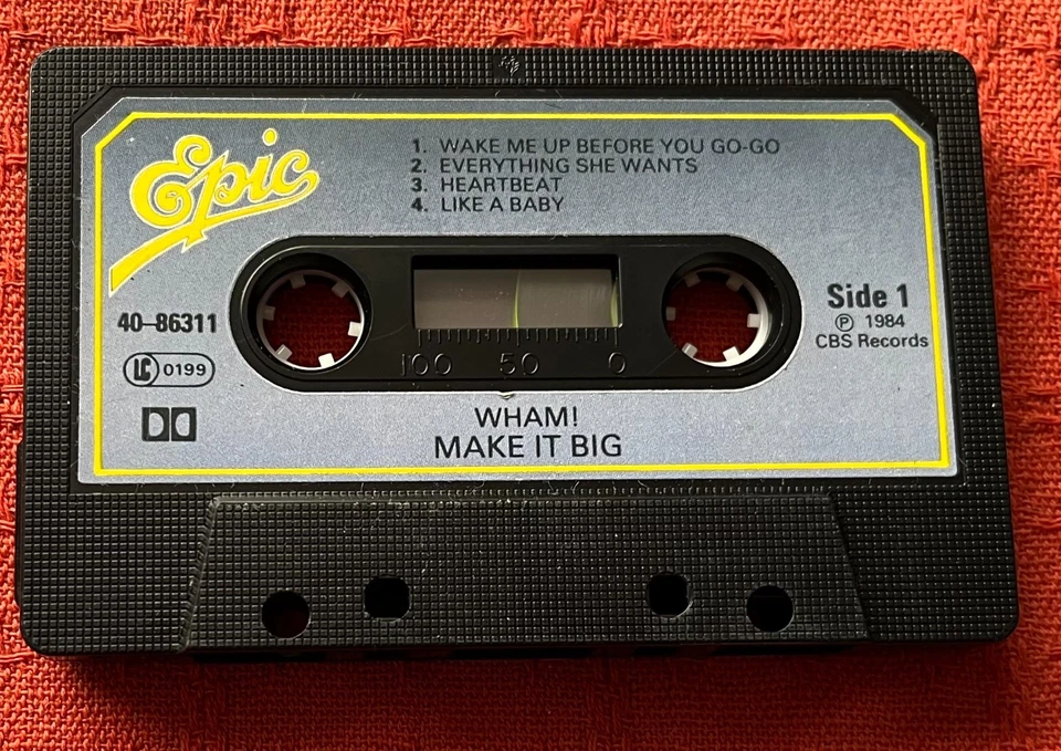 WHAM! - CASSETTE TAPE WITH PAPER LABELS - MAKE IT BIG - Image 3 of 4