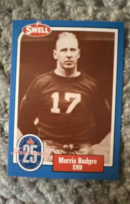1988 Swell Football Greats Hall of Fame - Red Badgro #9 (RC)