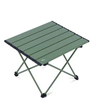 iClimb Ultralight Compact Camping Folding Table with Carry Bag (Green - S)