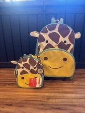 Skip Hop Zoo Giraffe Safety Harness Mini Backpack & Lunch Bag Adjustable Straps