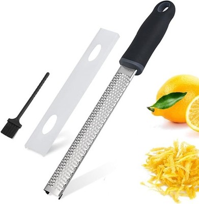 KANDONEX Zester Reibe - Edelstahl Käsereibe, Parmesanreibe, Zitronenreibe