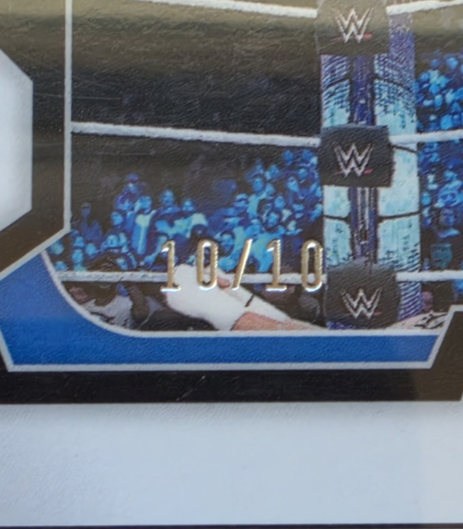 2024 Panini Prizm WWE Kevin Owens Under Card Gold Prizm # /10 PSA 10 Gem Mint view 3