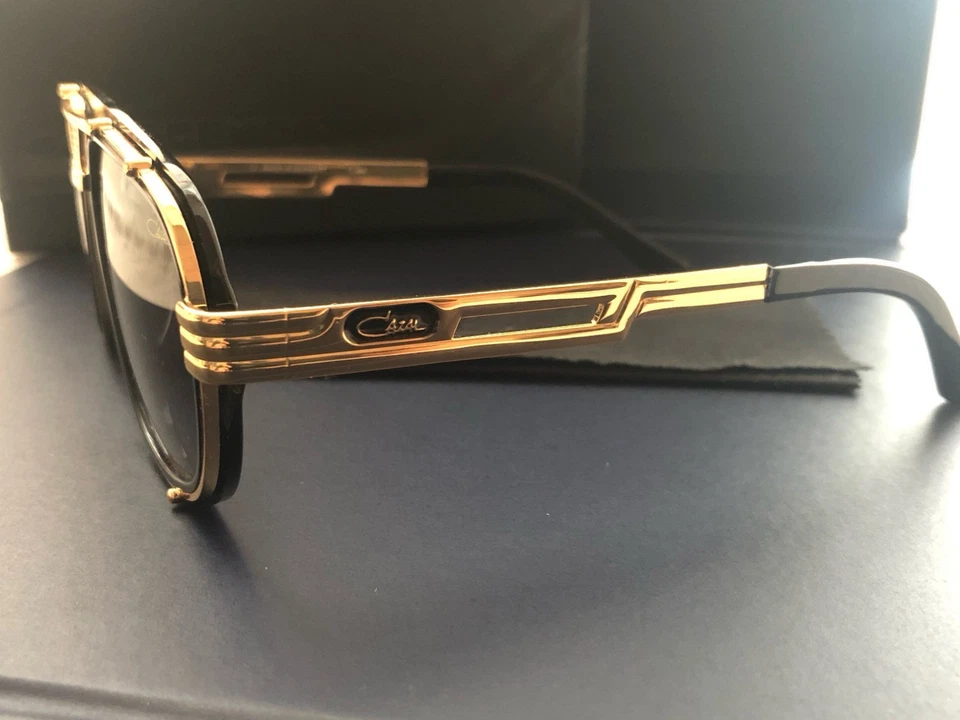 GAFAS DE SOL CAZAL LEYENDAS 665 MARCO NEGRO-DORADO CON LENTES GRIS DEGRADADAS NUEVAS Foto 4 de 4