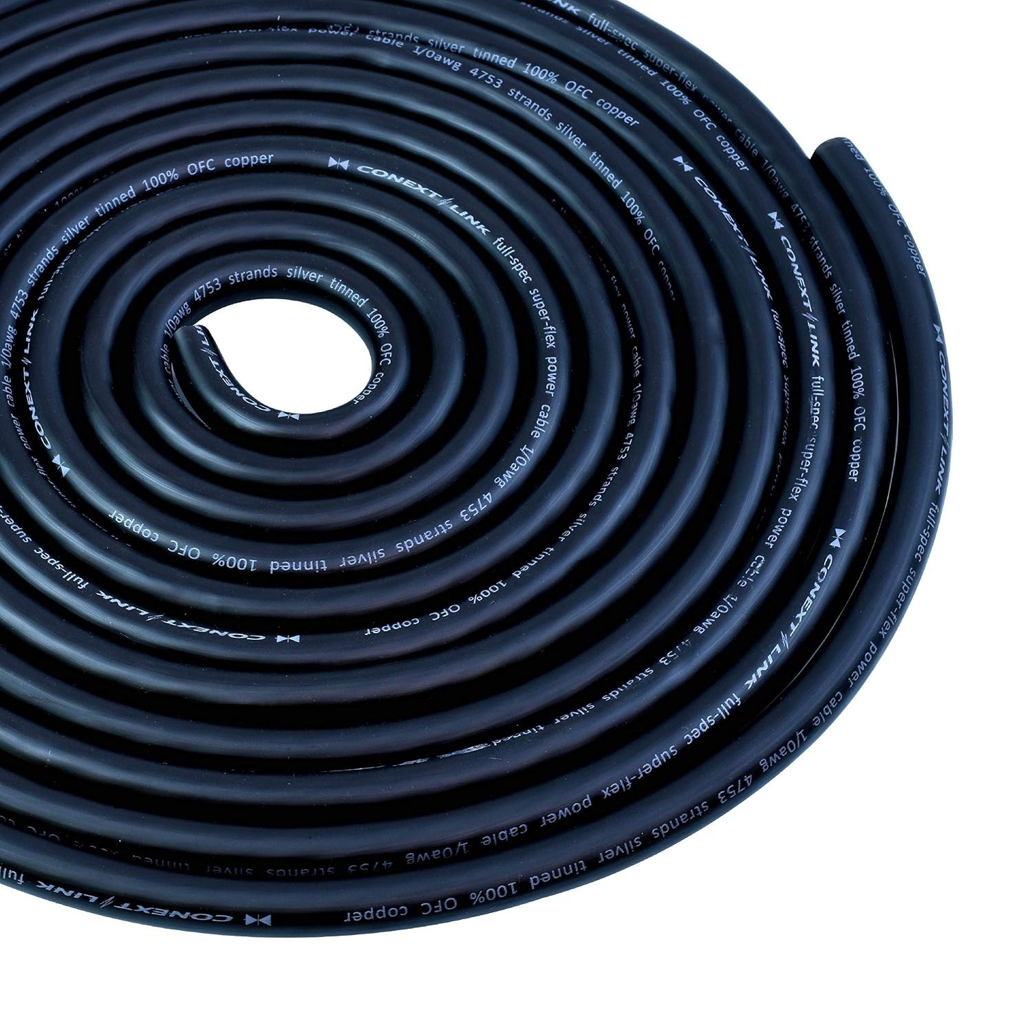 1/0 AWG Battery power OFC Copper Wire Flexible Marine Power Cable 5 foot black