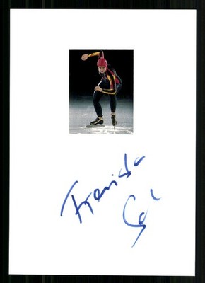 Franziska Schenk Original Signed Speed Skating + G 51827