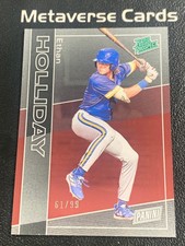 2025 Panini The National Reted Prospect Ethan Holliday Red 61/99