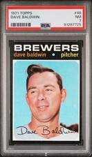1971 TOPPS #48 DAVE BALDWIN PSA 7