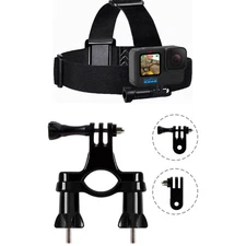 Head + Bike Mount Camera Handlebar Mount Holder for Gopro Hero 11/10/9/8/7/6/5/4