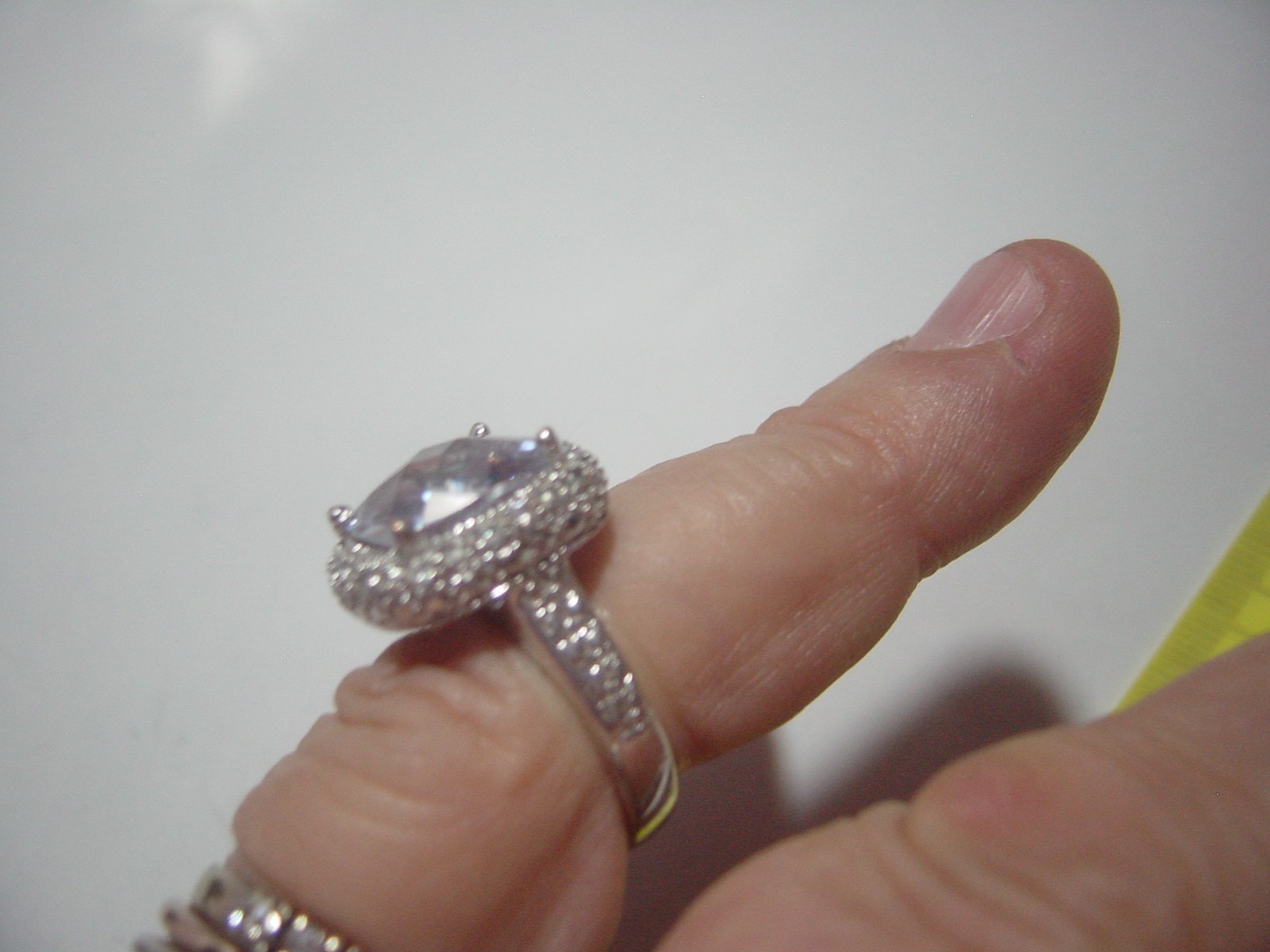 VINTAGE-SOLID SILVER LARGE SUPERB SPARKLING CUBIC… - image 7