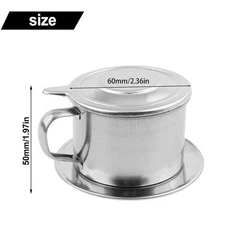 Stainless Steel Vietnam Vietnamese 50/100ml Coffee Pot Drip Filter Coffee Maker