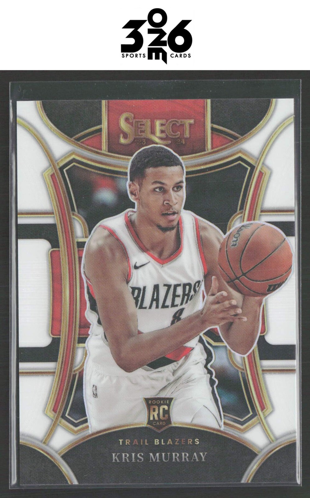 Kris Murray 2023-24 Panini Select White Prizms Rookie #306 #/149