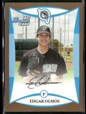 2008 Bowman Draft Prospects Gold Edgar Olmos #BDPP45