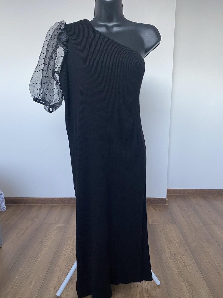 missguided one shoulder black dress Missguided One Shoulder Dress Black In great Condition