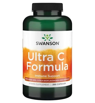 Swanson Ultra C Formula (Rose Hips - Bioflavonoids - Acerola) 250 Capsules